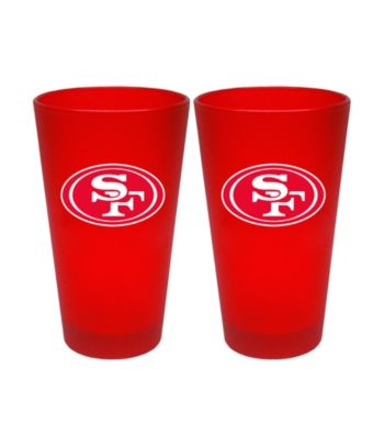 Boelter Brands NFL® San Francisco 49ers 2-Pack Frosted Pint Glasses