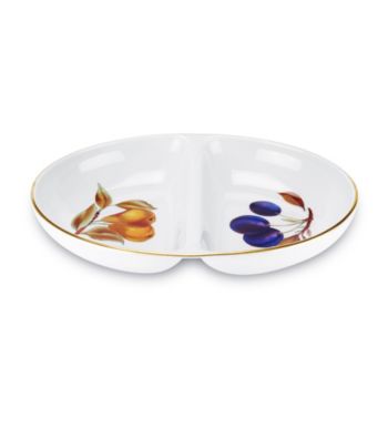 Royal Worcester Evesham Gold Divided Bowl