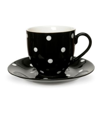 Set of 4 Spode® Baking Days Black Tea Cups and Saucers