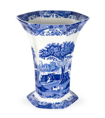 Spode&reg; Blue Italian 10.5" Hexagonal Vase
