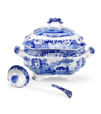 Spode® Blue Italian 5-qt. Soup Tureen and Ladle