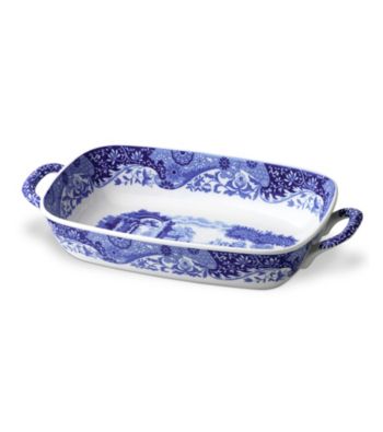 Spode® Blue Italian Handled Serving Dish