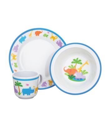 Reed & Barton® Jungle Parade 3-pc. Melamine Dinnerware Set