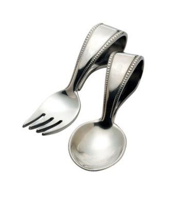 Reed & Barton® Pewter Baby Beads 2-pc. Flatware Set