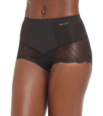 DKNY® Lace Curve Briefs - Black