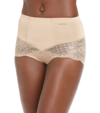 DKNY® Lace Curve Briefs - Nude
