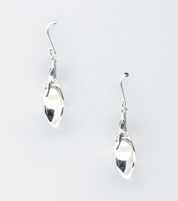 Hagit Gorali Sterling Silver Petal Drop Earrings