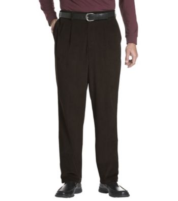 Oak Hill® Men's Big & Tall Waist-Relaxer® Pleated Corduroy Pants