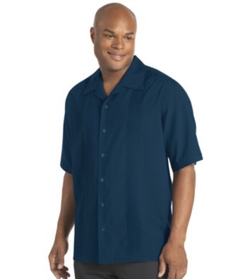 Synrgy™ Men's Big & Tall Microfiber Pintucked Panel Shirt