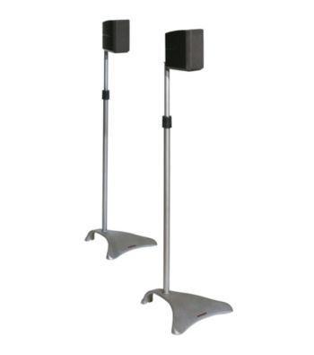 UPC 031742000324 product image for Atlantic® Adjustable Height Titanium Satellite Speaker Stands | upcitemdb.com