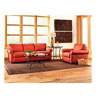 Palliser Magnum Spice Leather Sofa & Chair Living Room Furniture Collection