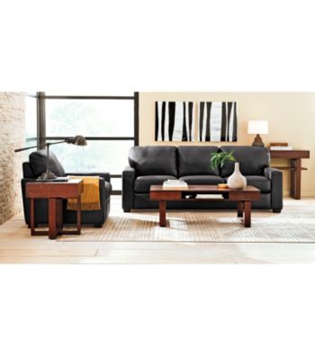 Palliser Westend Onyx Leather Sofa & Chair Living Room Furniture Collection