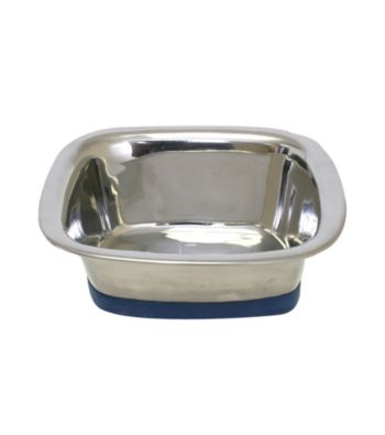 Durapet Slanted Square Steel Pet Bowl