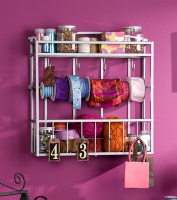 Southern Enterprises Wall Mount Craft Storage Rack
