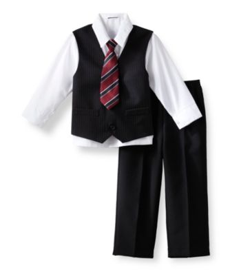 Izod® Boys' 2T-7 Black 4-pc. Dressy Set