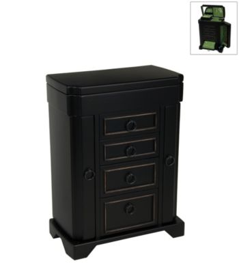 Mele & Co. Phoebe Upright Jewelry Box - Black