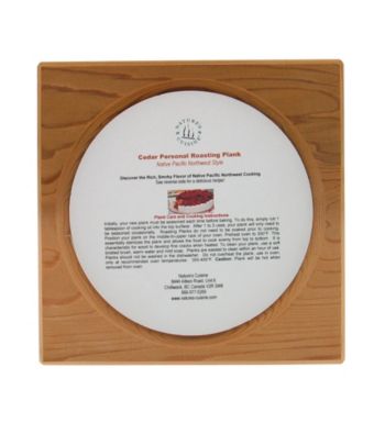 Nature's Cuisine Cedar Personal Oven Roasting Plank