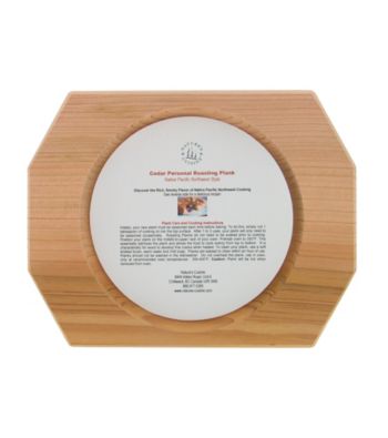 Nature's Cuisine Oval Cedar Personal Oven Roasting Plank