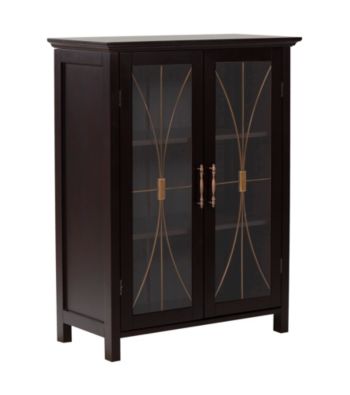 Elegant Home Fashions® Delaney 34x26 Floor Cabinet - Dark Espresso