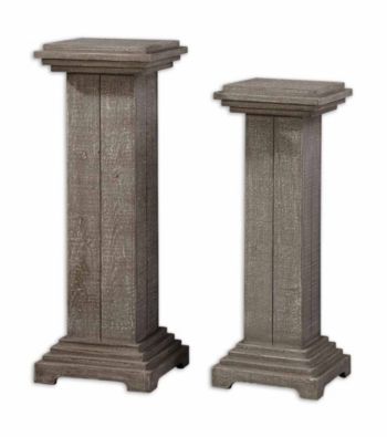 Uttermost Bulan Set of 2 Pedestals