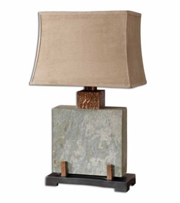 Uttermost Slate Square Table Lamp