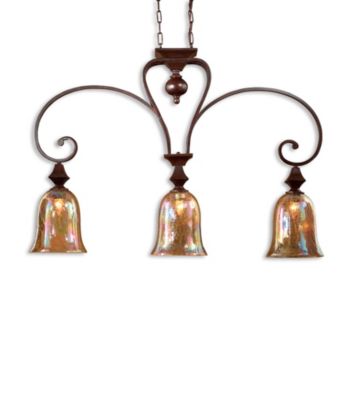 Uttermost Elba 3-Light Kitchen Island Light