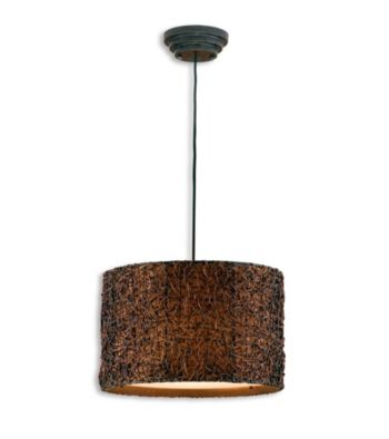 Uttermost Knotted Rattan Hanging Shade