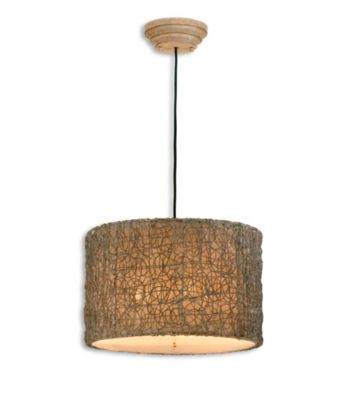 Uttermost Knotted Rattan Light Hanging Shade