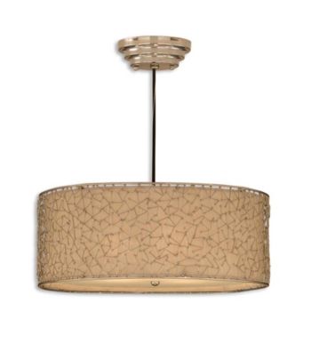 Uttermost Brandon Silver 3-Light Hanging Shade