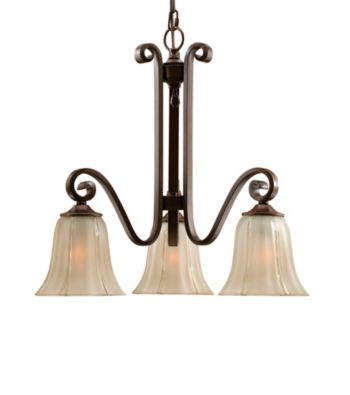 Uttermost Lyon Bronze 3-Light Chandelier