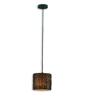 Uttermost Knotted Rattan Mini Hanging Shade