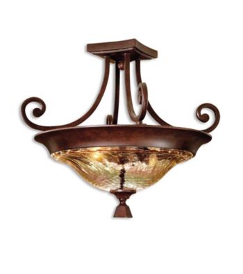 Uttermost Elba 2-Light Semi Flush Mount