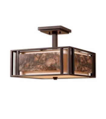 Uttermost Quarry 3-Light Semi Flush Mount