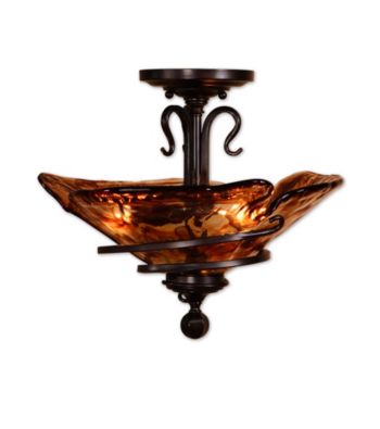 Uttermost Vitalia 3-Light Semi Flush Mount