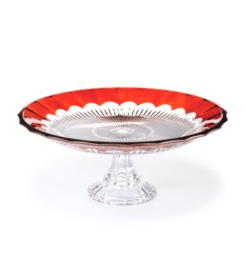 Mikasa® Crimson Dawn Footed Cake Plate