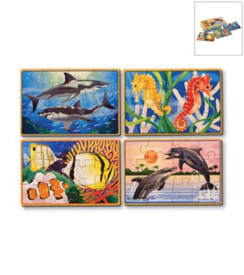 Melissa & Doug® Sea Life Jigsaw Puzzle Box