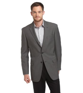 Geoffrey Beene® Men's Black and White Check Sportcoat