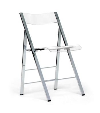 Baxton Studios Macbeth Acrylic Foldable Accent Chair