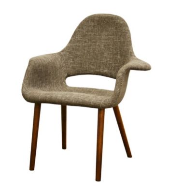 Baxton Studios Forza Taupe Twill Accent Chair