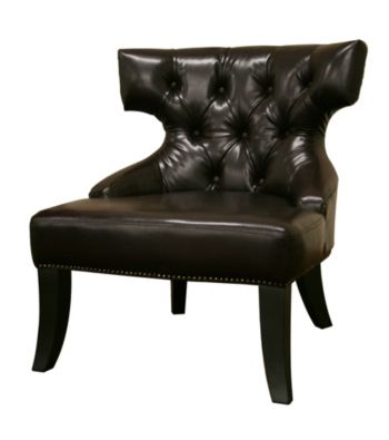 Baxton Studios Taft Leather Chair