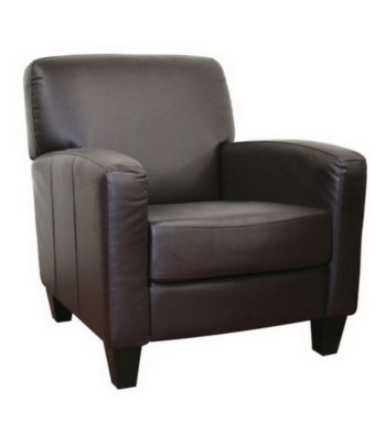 Baxton Studios Stacie Brown Leather Chair