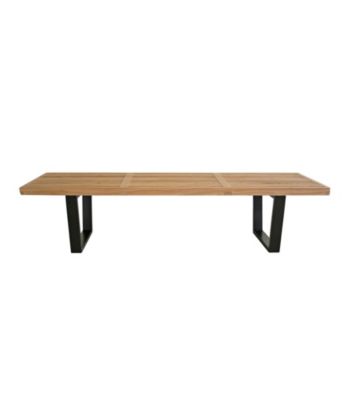 Baxton Studios Natural Wood Nelson Bench