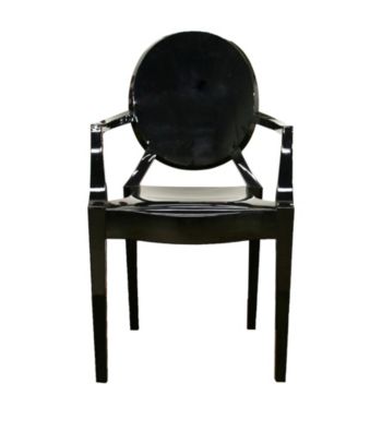 Baxton Studios Dymas Acrylic Armed Ghost Chair