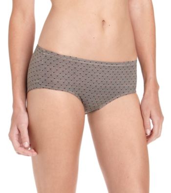 Warner's No Wedgies, No Worries Hipster - Green Lace Dot