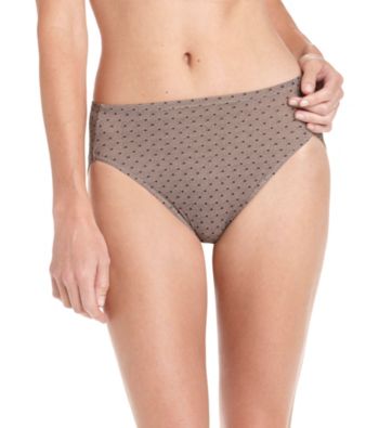 Warner's No Wedgies, No Worries Hi-Cut Briefs - Lace Dot