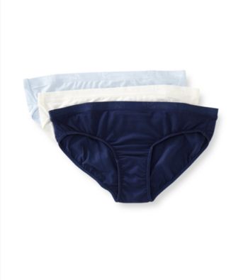 Jockey® 3-pk. Staycool Bikini Briefs - Navy/Ivory/Soft Blue