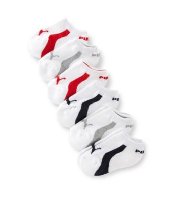 PUMA® Boys' 6-pk. White Running Socks
