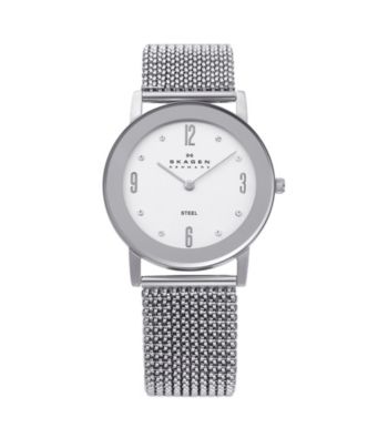 Skagen Denmark Stretch Mesh Watch - Silver