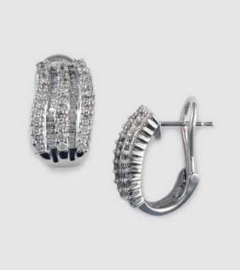 Effy® 14K White Gold Diamond Earrings
