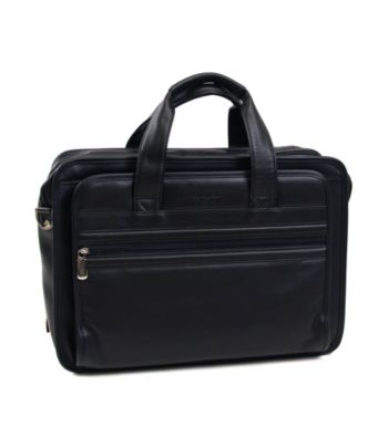 Kenneth Cole REACTION® Double Gusset Top-Zip Expandable Computer Case - Black
